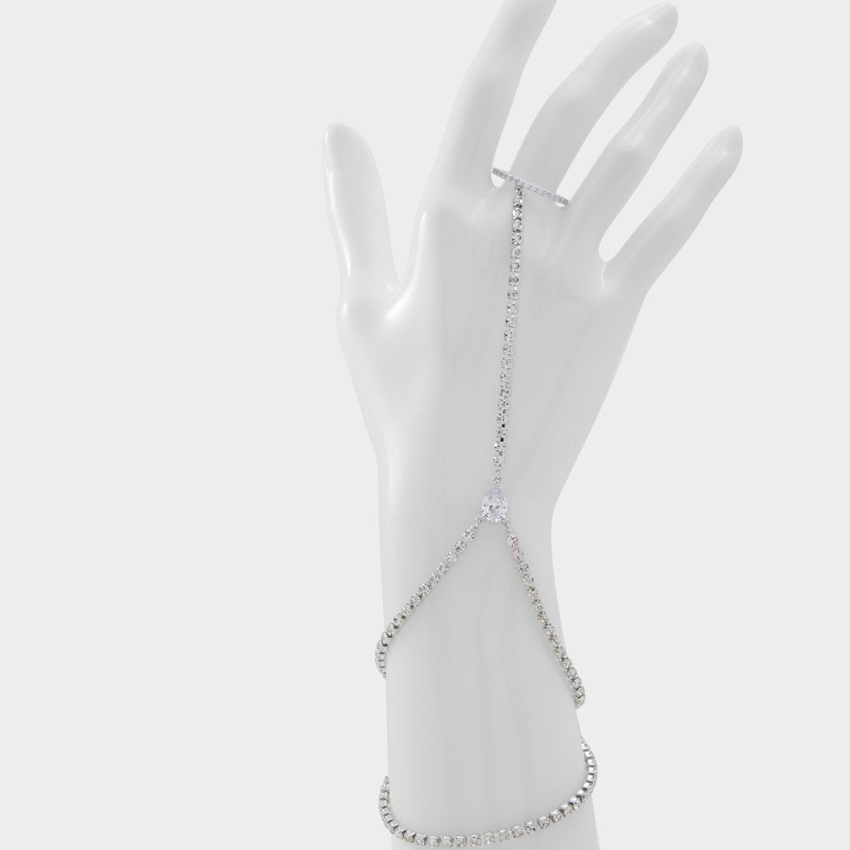 Unenda Silver/Clear Multi Women's Bracelets - Hand chain | Aldo Exclusive