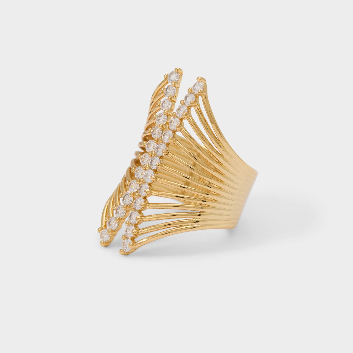 Glimmery in Gold Clear Multi - Stackable rings | Aldo Classic
