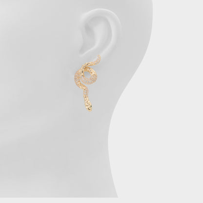 Serpenta in Gold Clear Multi - Chandelier earrings | Aldo New