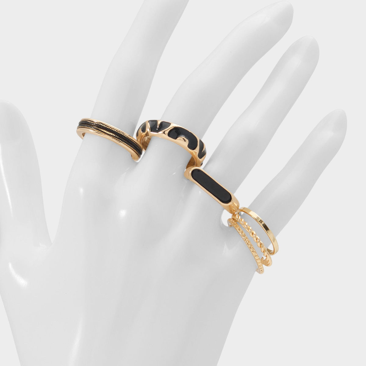 Wildora in Black Gold Multi - Stackable rings | Aldo Best Seller