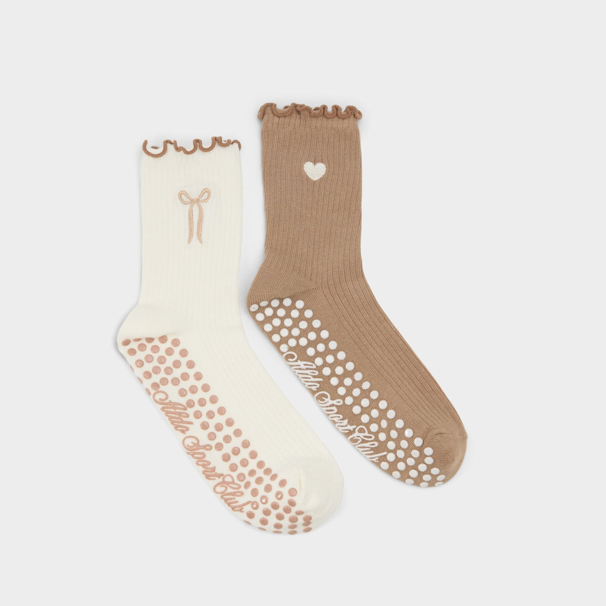 Pilatesock in Dark Beige - Pilates socks | Aldo Classic