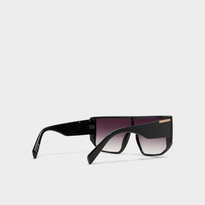 Thiedan Black/Gold Multi Women's Shield - Shield sunglasses | Aldo New