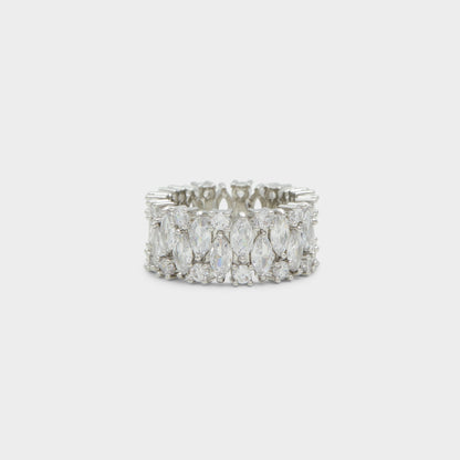 Nikka Silver/Clear Multi Women's Cubic Zirconia - Ring | Aldo Signature