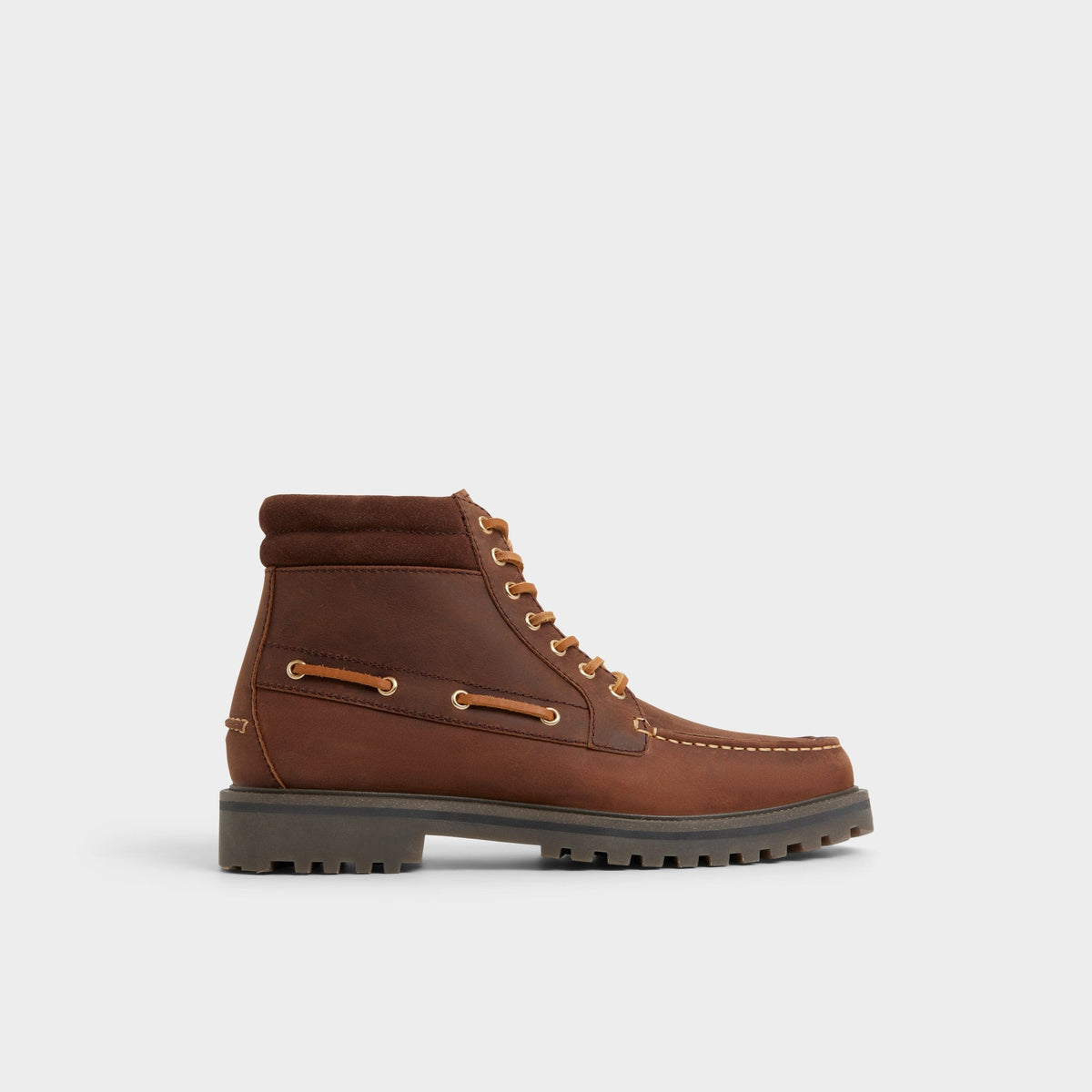 Farrell in Medium Brown - Combat boot, Lug sole | Aldo Essential