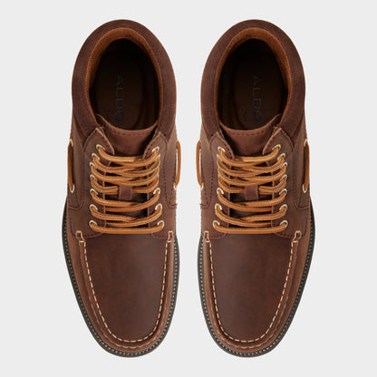 Farrell in Medium Brown - Combat boot, Lug sole | Aldo Essential