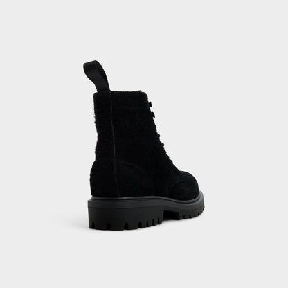 Doublezero in Black - Combat boot, Lug sole | Aldo Featured