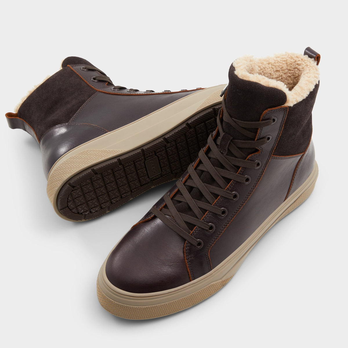 Dusker Cognac Men's Lace-up boots - Lace-up boot, Cup sole | Aldo Featured