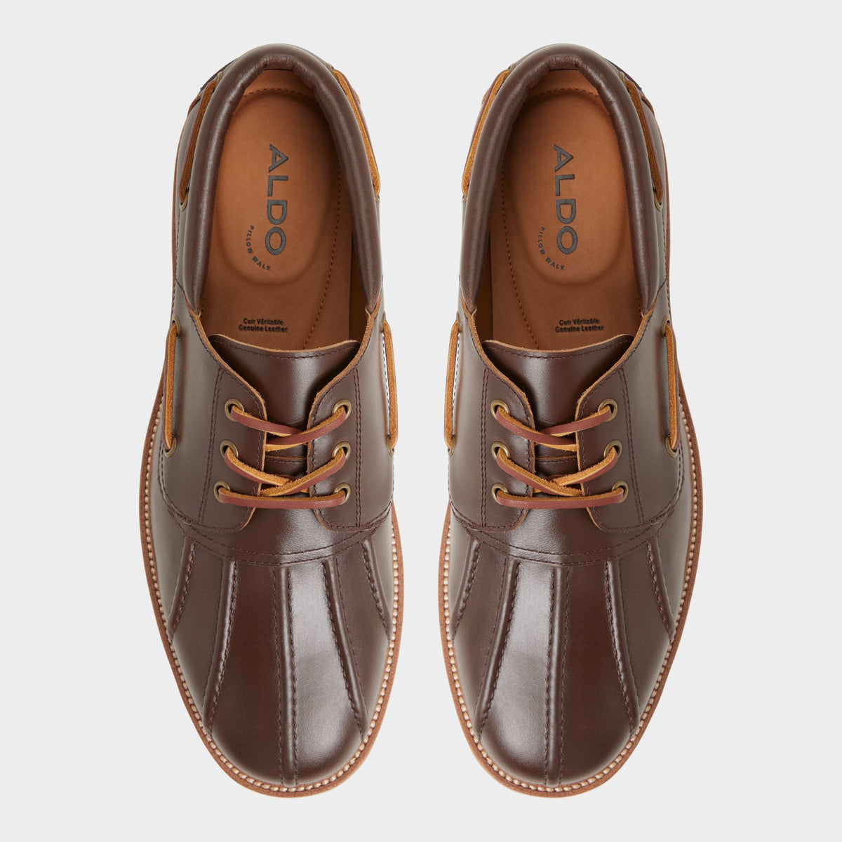 Finn in Medium Brown - Boat shoe, Lug sole | Aldo Signature