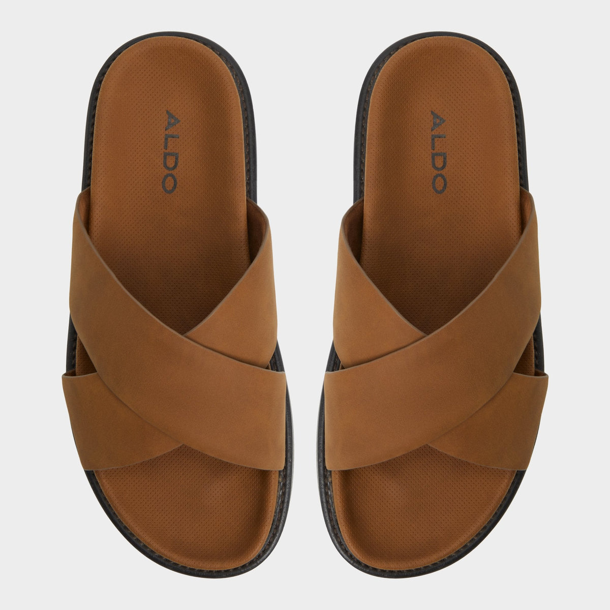 Marrin Cognac Men's Slides - Slide sandal | Aldo Exclusive