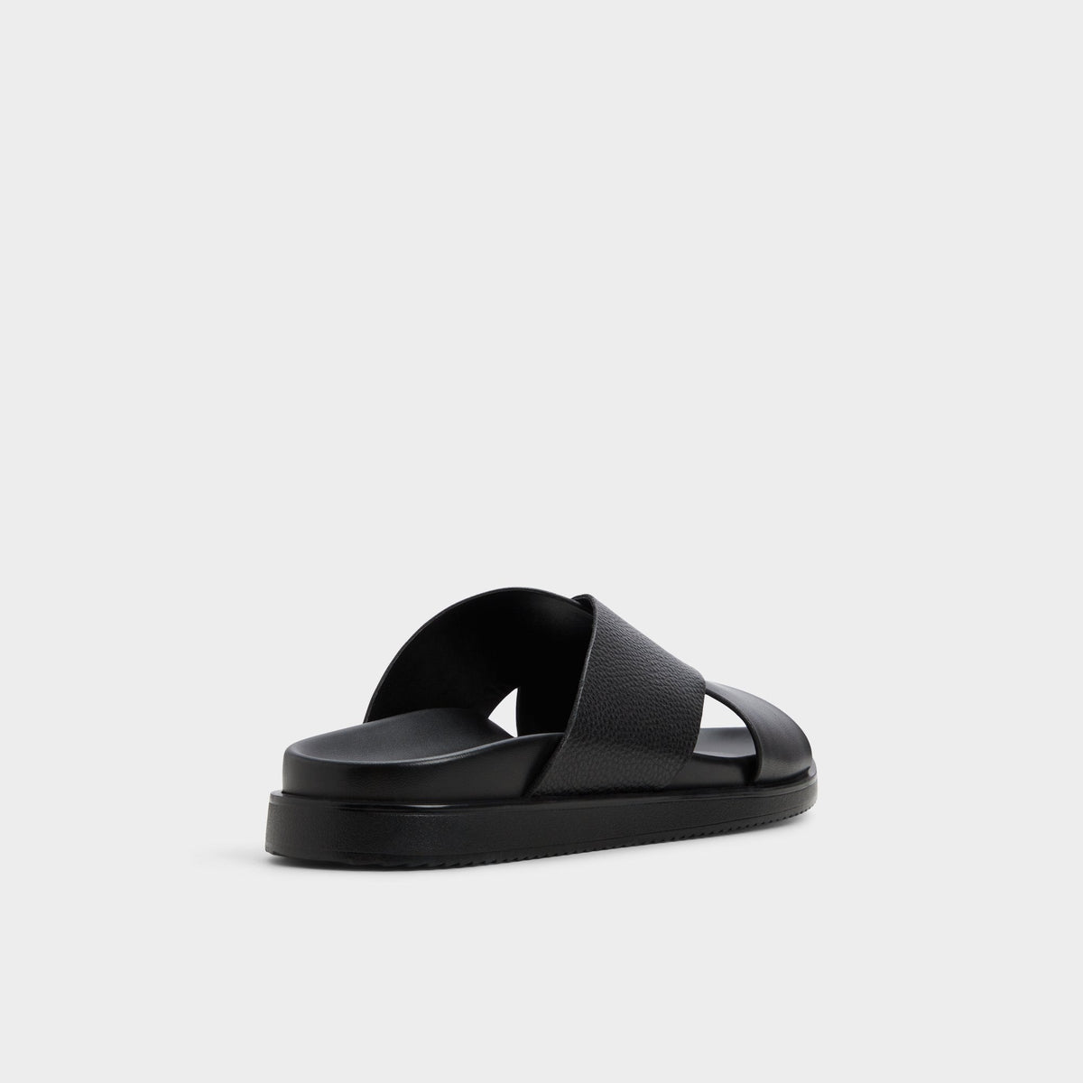 Darley Black Men's Sandals & Slides - Strappy flat sandal | Aldo Premium