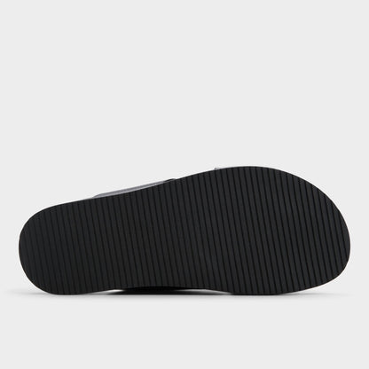 Darley Black Men's Sandals & Slides - Strappy flat sandal | Aldo Premium