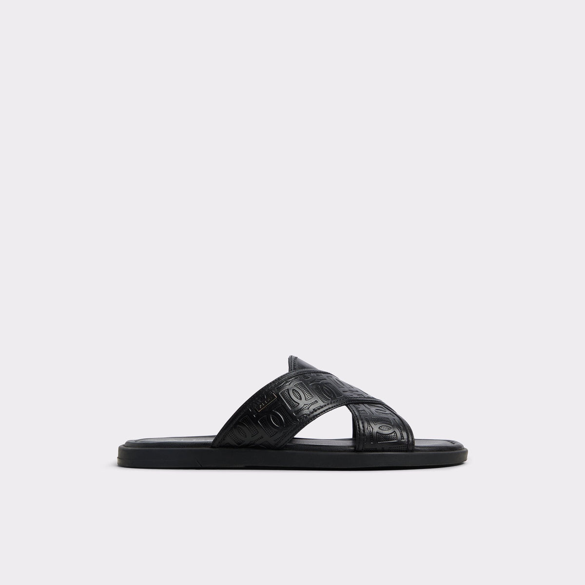 Olino Open Black Men's Slides - Slide sandal | Aldo New