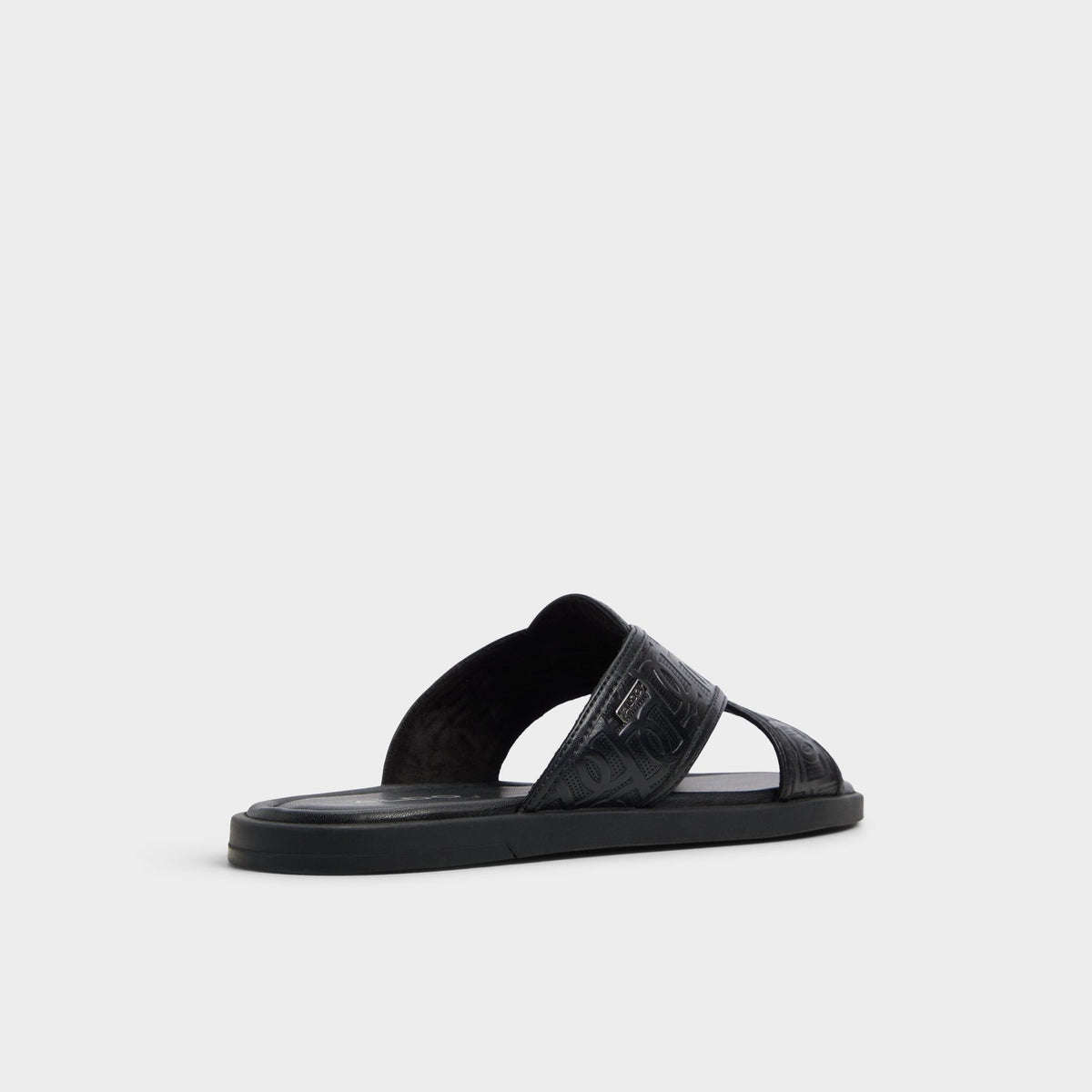 Olino Open Black Men's Slides - Slide sandal | Aldo New