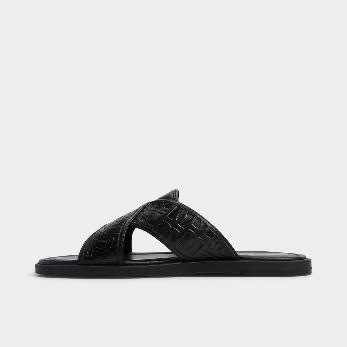 Olino Open Black Men's Slides - Slide sandal | Aldo New