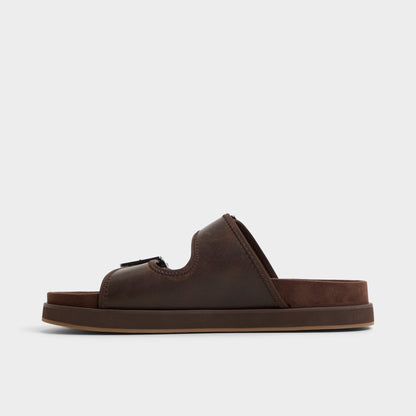 Sunnyside Dark Brown Men's Slides - Slide sandal | Aldo Exclusive