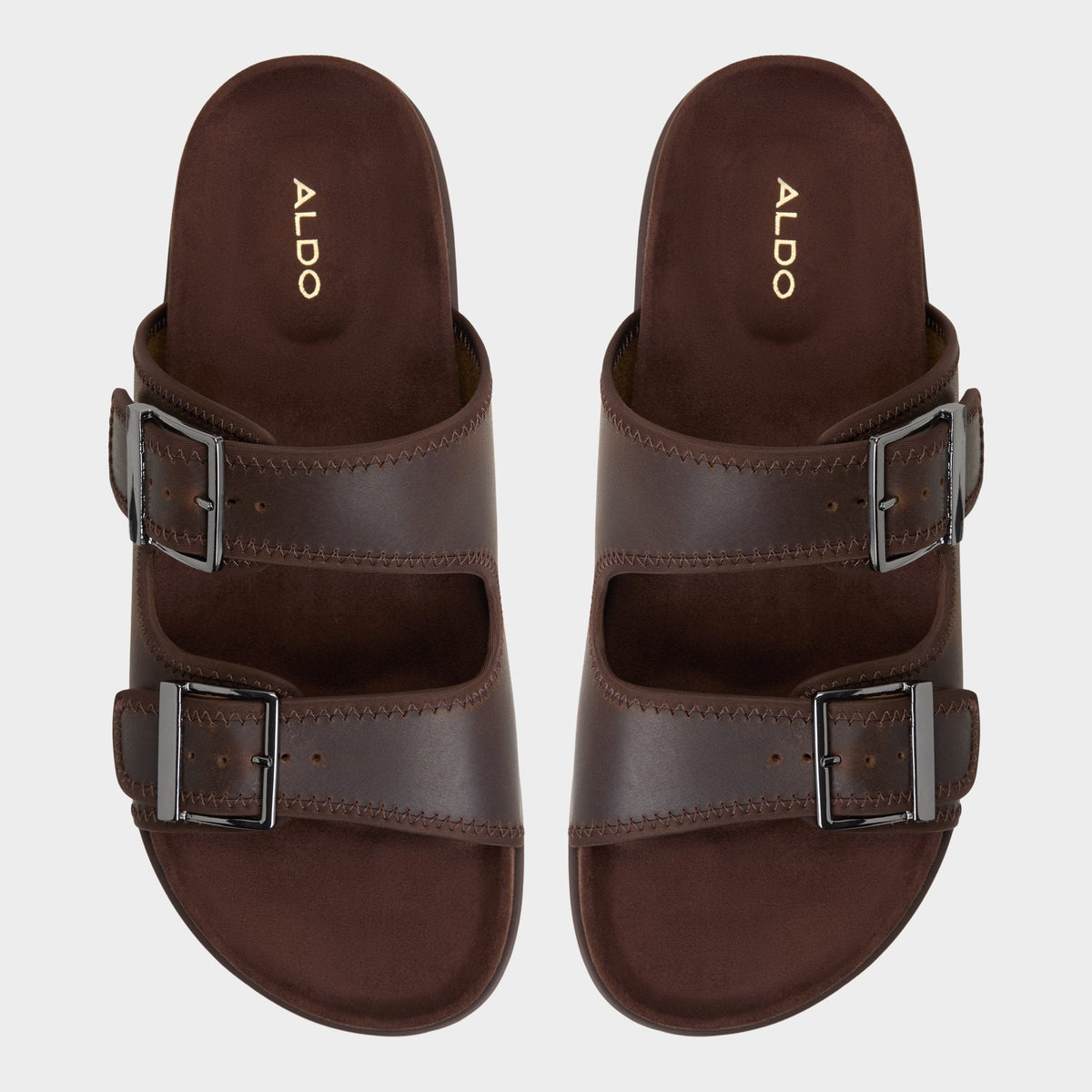 Sunnyside Dark Brown Men's Slides - Slide sandal | Aldo Exclusive