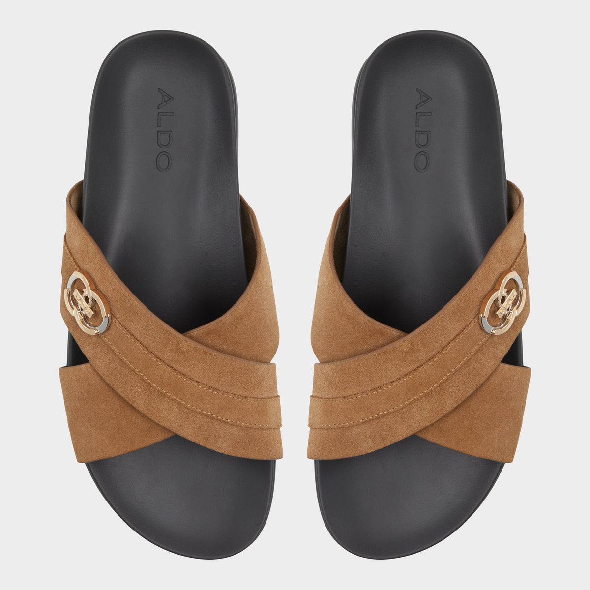 Delmar Open Brown Men's Slides - Slide sandal | Aldo Best Seller