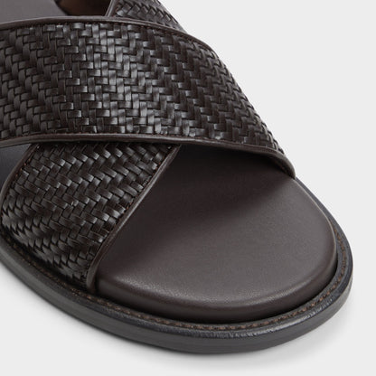 Tarik Dark Brown Men's Sandals & Slides - Slide sandal | Aldo New