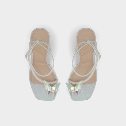 Pepela in White - Strappy heeled sandal, Block heel | Aldo Trending