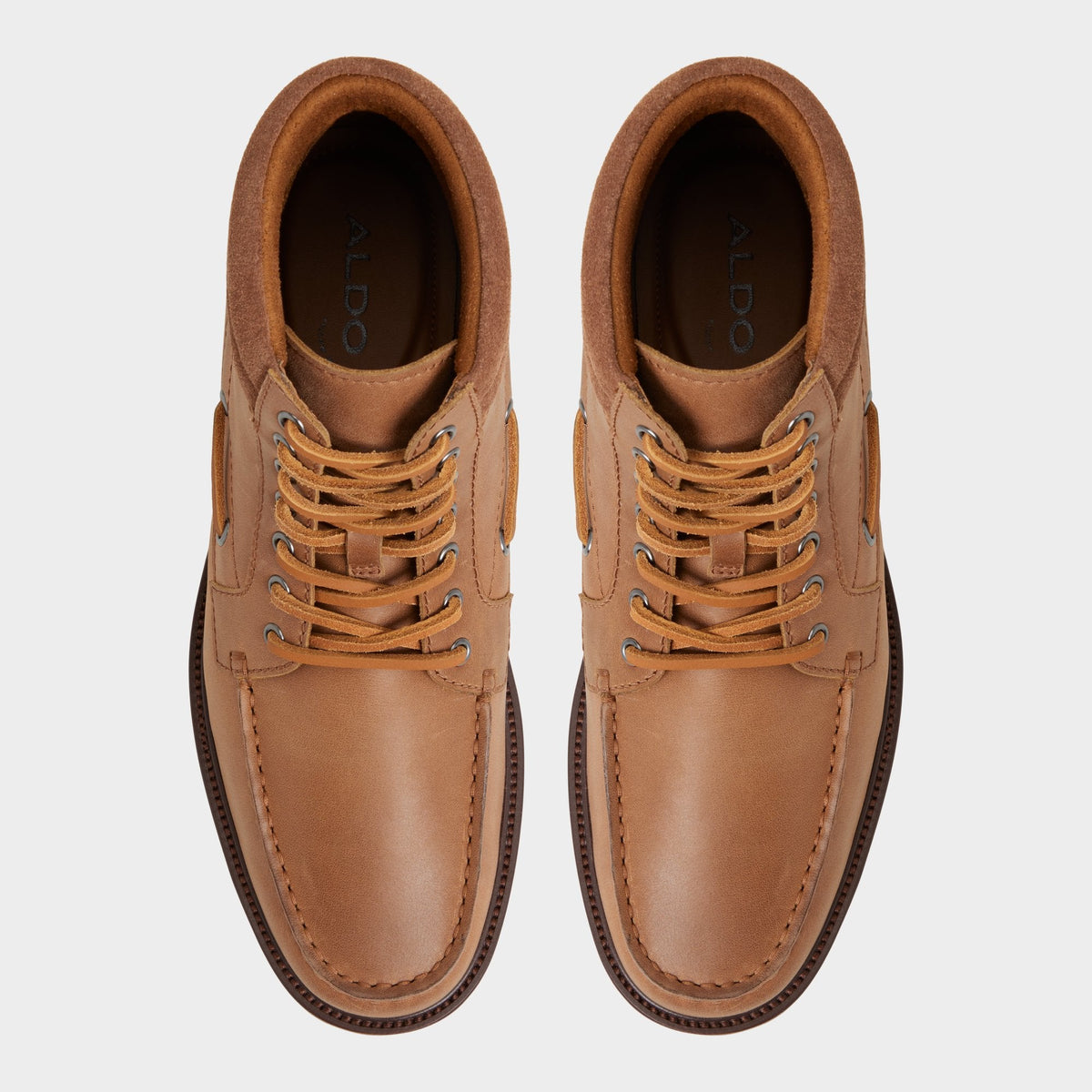 Farrell in Cognac - Combat boot, Lug sole | Aldo Signature