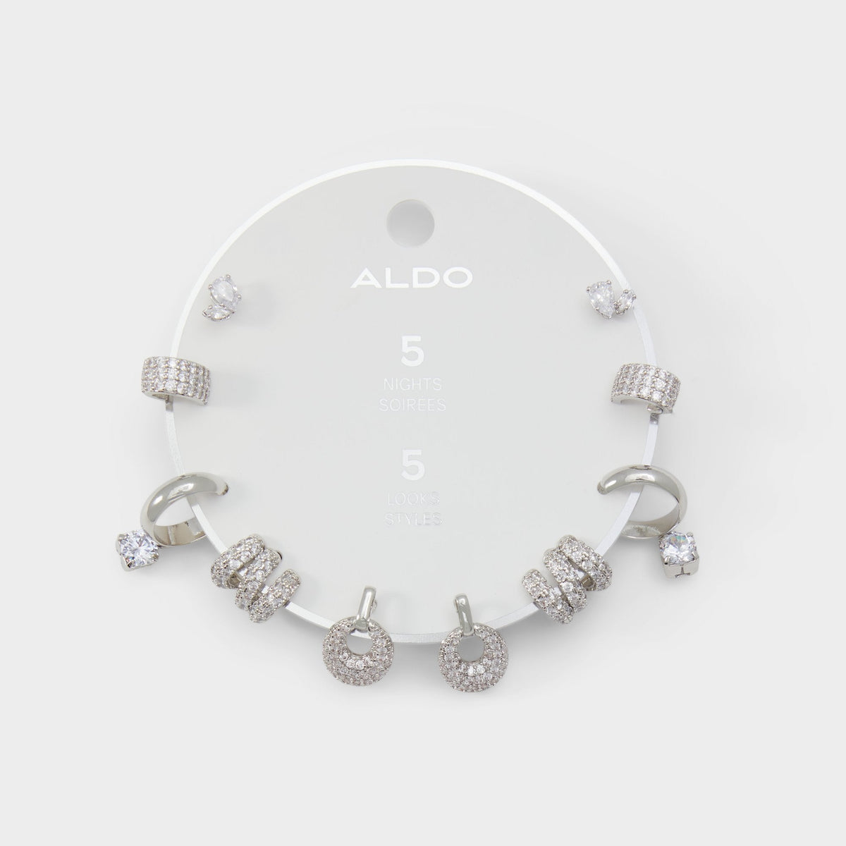 Fivelooks Silver/Clear Multi Women's Cubic Zirconia - Earrings | Aldo Classic